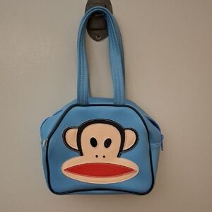 Paul Frank One Of Kind Light Blue Bag with Monkey Design_1